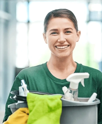 Cleaning woman